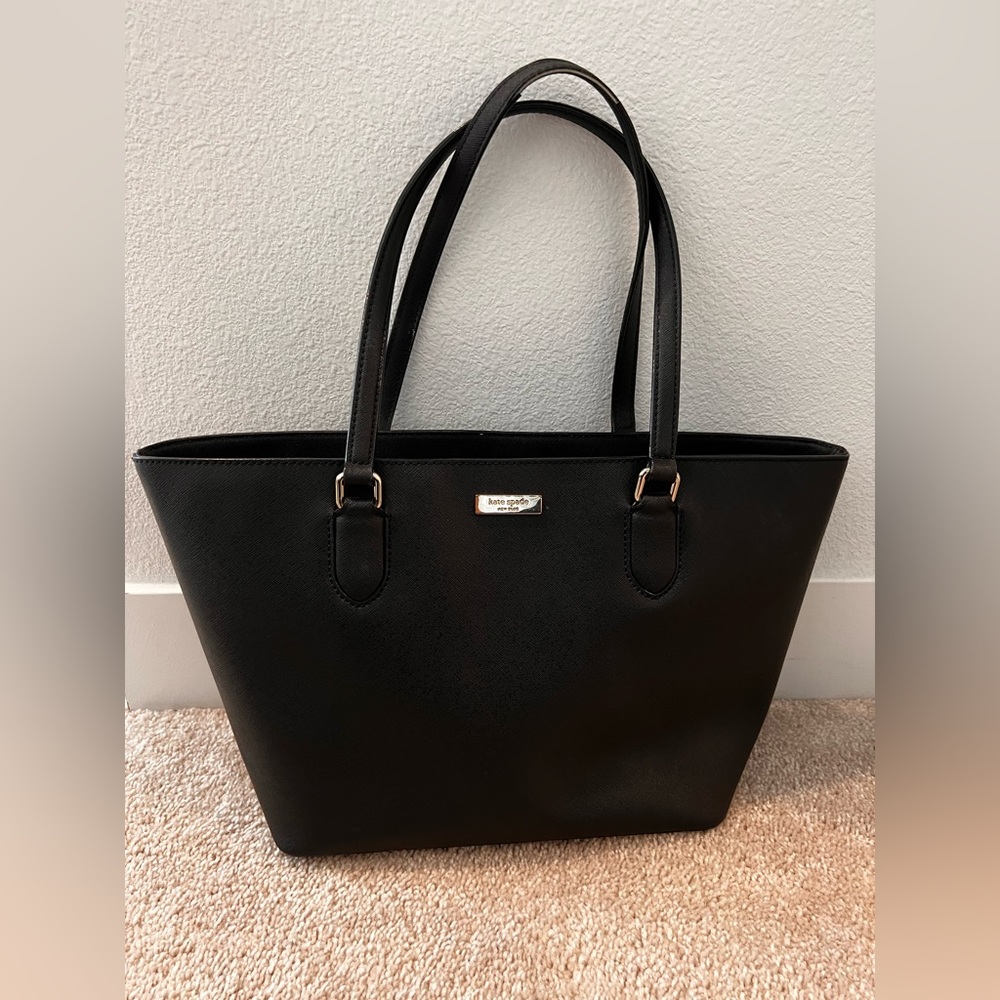 Kate Spade Black Leather Tote